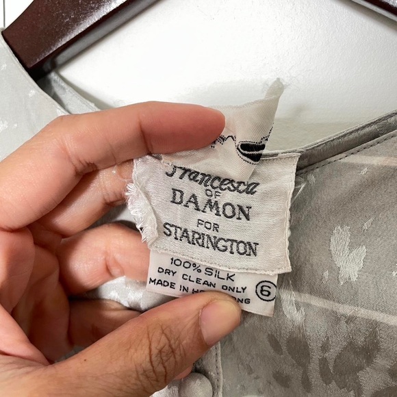 Silver and Grey Long Sleeve Dress FRANCESCA OF DAMON - Picture 2 of 2